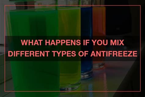 The Different Colors Of Coolant And Their Significance 52 Off