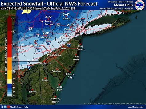 NJ Weather: Latest Snowfall Totals Released For Early-Week Storm ...