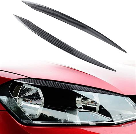 Car Headlight Cover Eyebrow Decal Compatible With Vw Golf Mk Gti Gtd