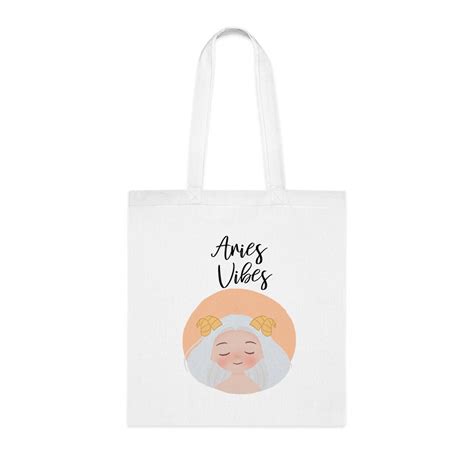 Aries Vibes Tote Bag Zodiac Tote Bags Aries Totes Gifts For Aries