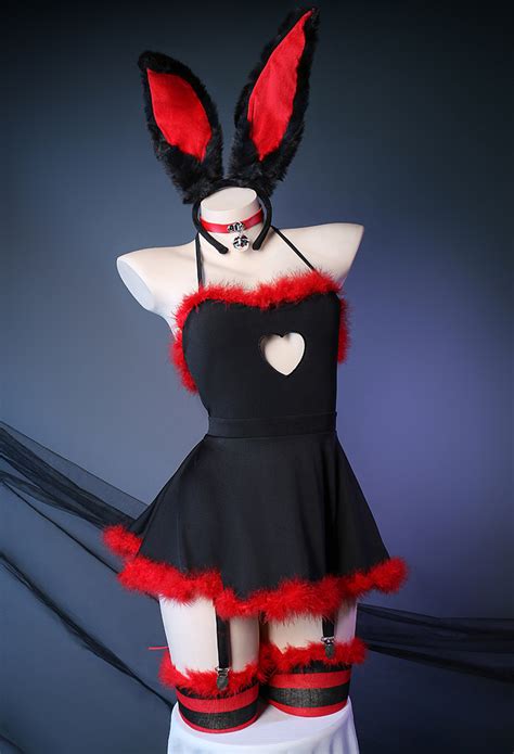 Christmas Bunny Sexy Lingerie Gothic Lingerie Sexy Furry Bodysuit For Sale