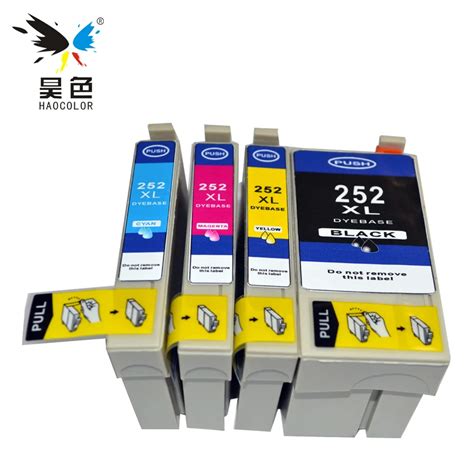 4 Pcs New Compatible Full Ink Cartridge T252XL T252 252XL For Epson