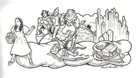 Wizard Of Oz Adult Coloring Pages Coloring Pages