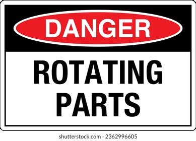 Danger Rotating Parts Over Royalty Free Licensable Stock Vectors