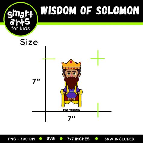 Wisdom of Solomon Clip Art Bible Based Bible Characters - Etsy