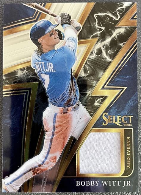 Panini Select Sparks Bobby Witt Jr Sm Bw Player Worn Patch