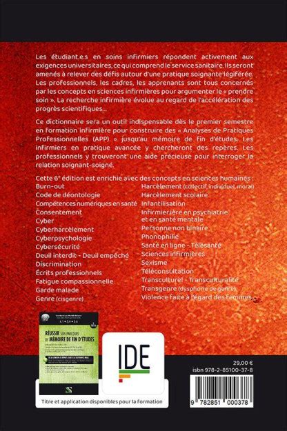 Dictionnaire des concepts en sciences infirmières 6ème édition