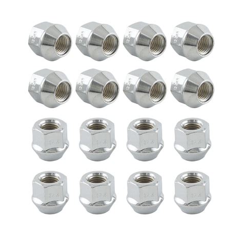 16pcs M12 X 1 5 19mm Hex Tapered Seat Open Alloy Wheel Nuts For Ford