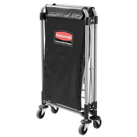 Rubbermaid 1881749 Collapsible 4 Bushel X Frame Folding Laundry Cart