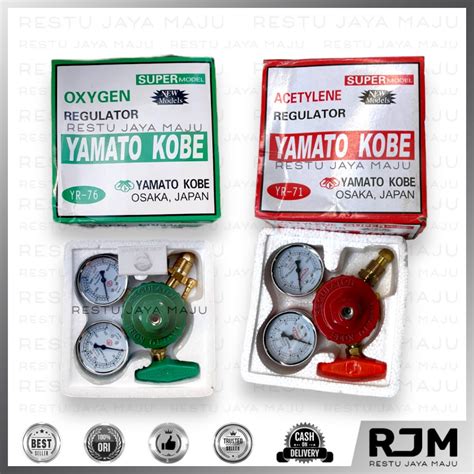 Jual YAMATO Regulator Oxygen Acetylene Kobe YR 71 76 Gas Oksigen Oxy Rj