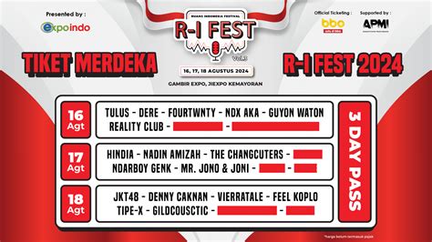 R I Fest 2024 Tiket Terusan BBO