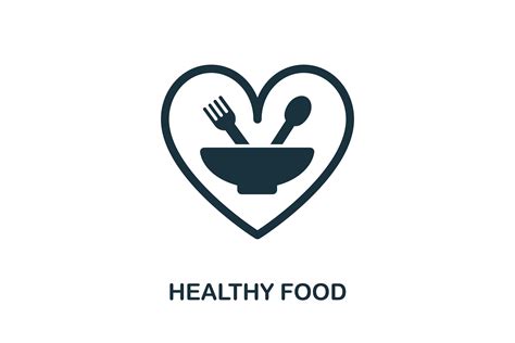 Healthy Food Icon Grafik Von Aimagenarium Creative Fabrica