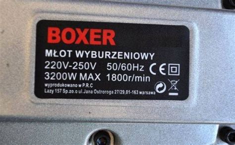 Új Boxer BX 159 elektromos vésőgép bontókalapács 45 Joule eladó