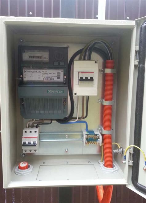 Монтаж трубостойки для счетчика