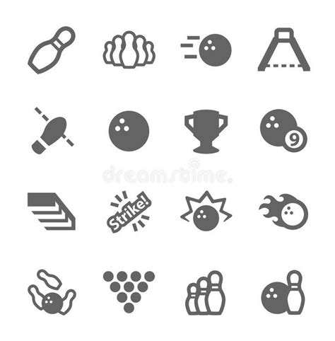 Bowling Icons A Collection Of Vector Icons For Your Design