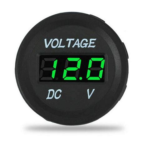 DC 12v 24v LED Digital Display Voltmeter Gauge Monitor For Motorbike