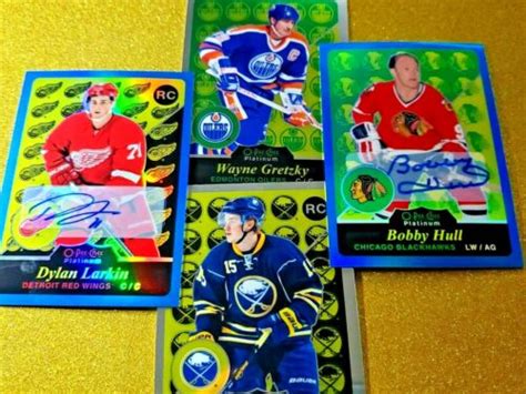 2015 16 O Pee Chee Platinum Retro Marquee Gold Rookie Auto Blue Rainbow