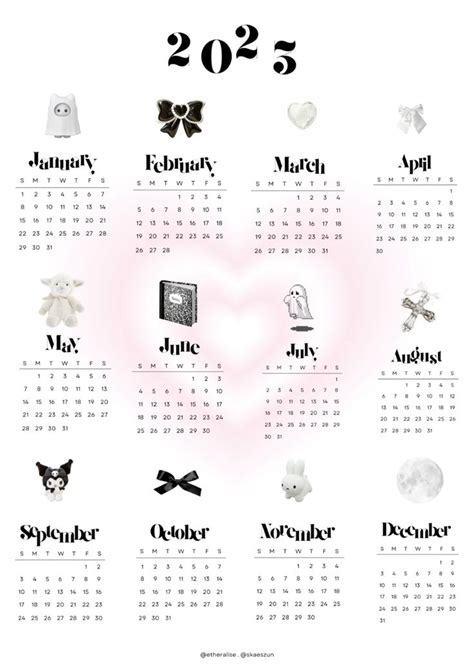 Aesthetic Calendar Design For College And Personal Planning