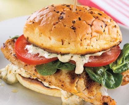 Grilled Fish Sandwich - Inspired Cooks