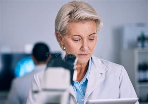 Science Tablet And Medical With Woman In Laboratory For Planning