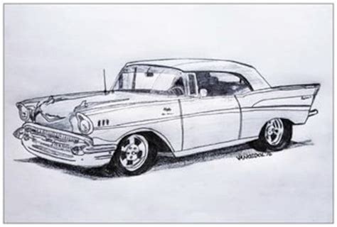 1957 Chevy Bel Air Drawing