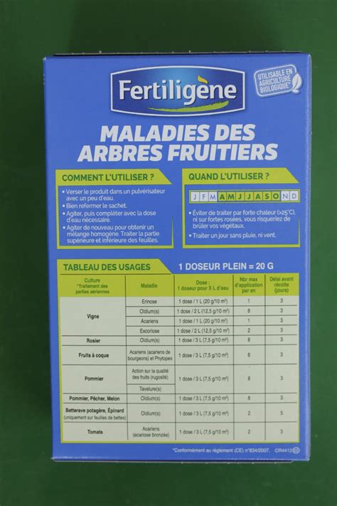 Maladies des Arbres Fruitiers Fertiligène 350g Jardi Pradel