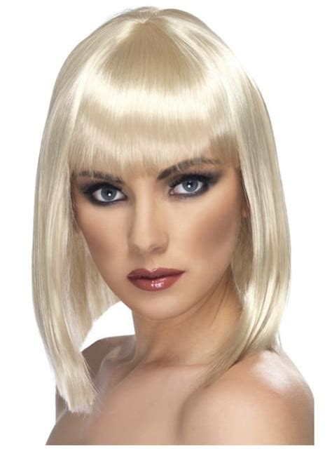 Perruque Glamour Courte Et Blonde Funidelia