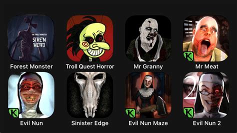 Forest Monster Troll Quest Horror Mr Granny Mr Meat Evil Nun