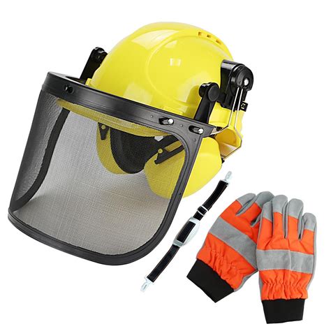 Buy Chainsaw Safety Helmet Kit Forestry Safety Helmet With Visor Ear