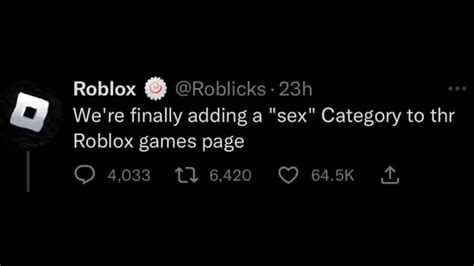 Roblox Roblicks We Re Finally Adding A Sex Category To Thr Roblox Games Page 4 033 6420