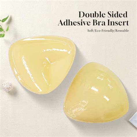 1 Double Sided Reusable Adhesive Push Up Bras Sticky Bra Inserts For Dresses Bikini Swimsuit
