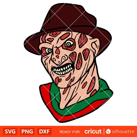 Freddy Krueger Face Svg Never Sleep Again Svg Nightmare On Elm Street