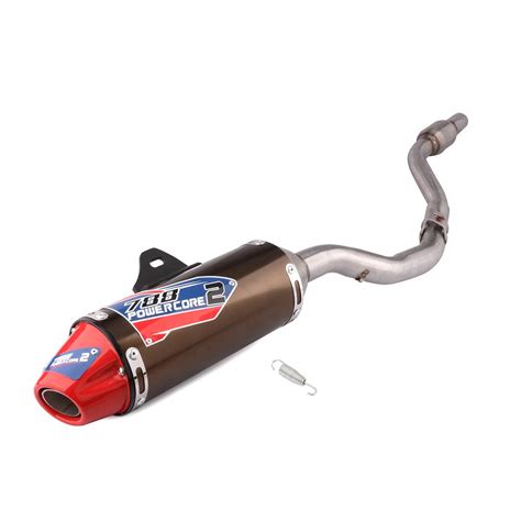 Jfg Racing Motorcycle Slip On Exhaust Muffler Pipe Full System For For