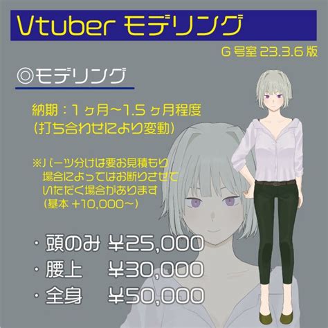 Vtuber用モデリング対応します 頭部の可動域広めです！首グリグリ動きます キャラクターモデリング ココナラ