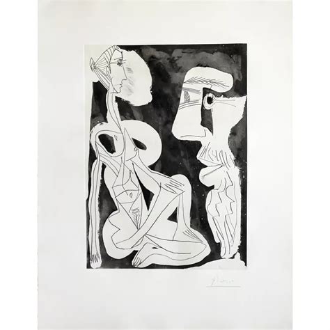 Picasso Pablo Le modèle 1965 Galerie Arenthon