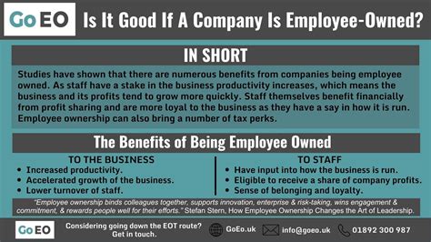 Is It Good If A Company Is Employee Owned Explained Go Eo