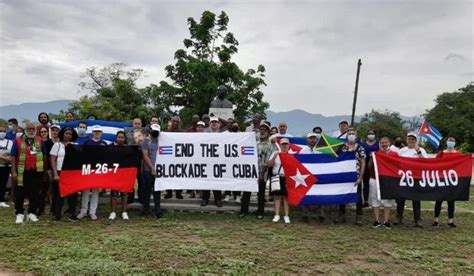 Caravana Mundial Reiteró Reclamo De Fin Del Bloqueo De Estados Unidos A