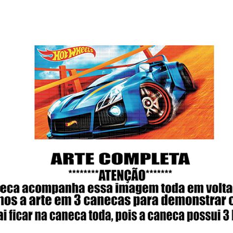 Caneca Polímero Hot Wheels Personalizada Elo