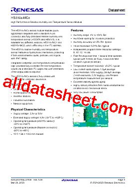HS3103-MCX Datasheet(PDF) - Renesas Technology Corp