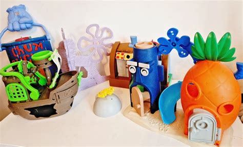 IMAGINEXT SPONGEBOB SQUAREPANTS Krusty Krab Chum Bucket Bikini Bottoms Playset 59 99 PicClick UK