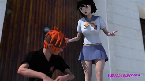 Hentai Students Outdoor School Stairs Fuck