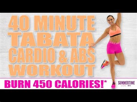 Minute Tabata Cardio And Abs Workout Burn Calories Sydney