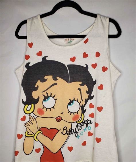 1988 Betty Boop Tank Top 21 Pit To Pit Gem