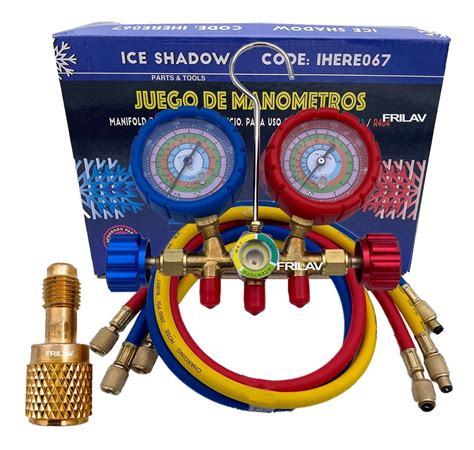 Juego Manometros Refrigeracion R410 R134 R22 R404 Climas Envío Gratis