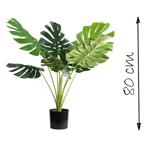 Artificial Monstera Plant 80 Cm Houze Comfort