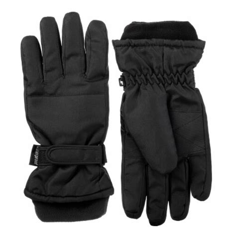 Isotoner Men S Ski Gloves Black L Xl Kroger