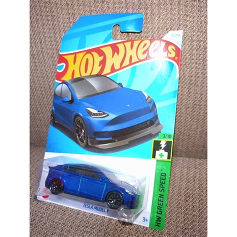 hot wheels 風火輪 Tesla Model Y 藍色 特斯拉 現貨 正版 蝦皮購物