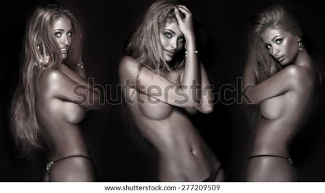 Sexy Naked Blonde Woman Posing Studio Stock Photo 277209509 Shutterstock