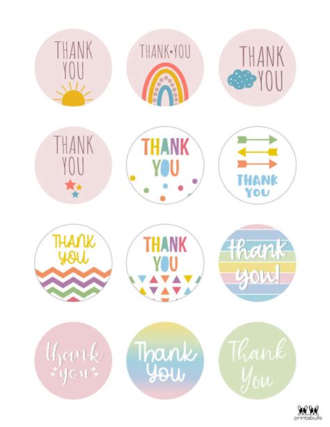 Free Printable Thank You Tags - 300 Tags - PrintaBulk