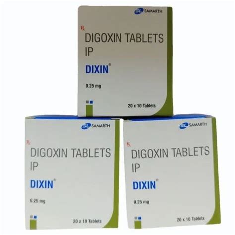 0 25mg Digoxin Tablet At Rs 297 Box Pharmaceutical Tablets In Surat